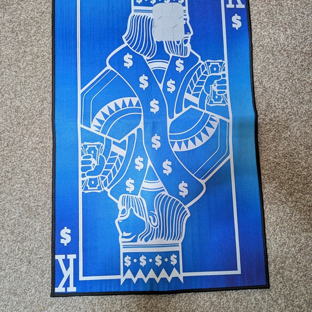 Blue Playing Card Design Mat
